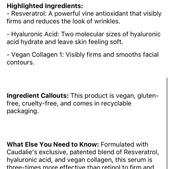 Caudalie Resveratrol Lift Lift & Firm Essentials - Picture 9 of 11